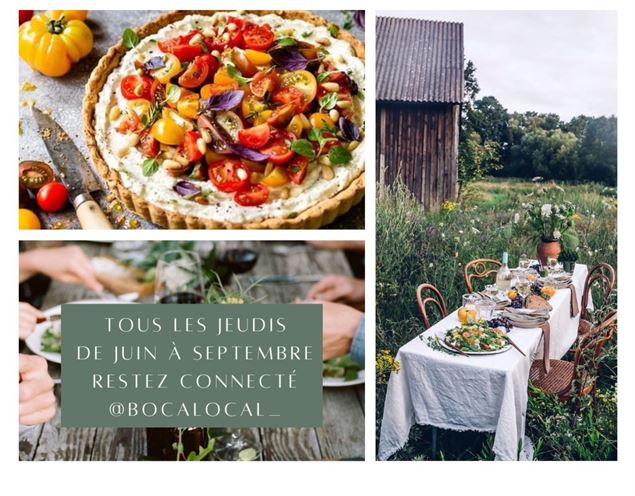 table jardin quiche tomates - Bocalocal