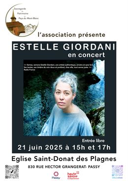 Concert Estelle Giordani à Saint-Donat des Plagnes_Passy - affiche