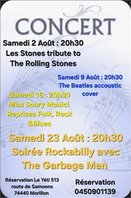 Concert Les Stones Tribute to the Rolling Stones au Yéti_Morillon - Le Yéti
