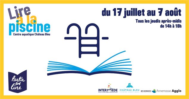 Visuel Lire à la piscine - Annemasse Agglo