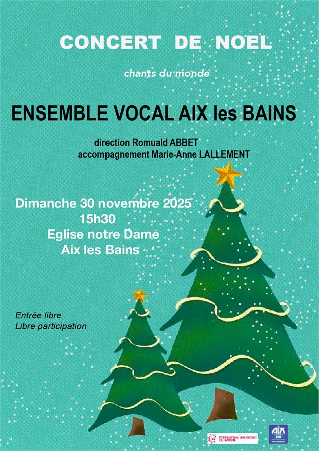 CONCERT DE NOEL - ENSEMBLE VOCAL AIX LES BAINS_Aix-les-Bains