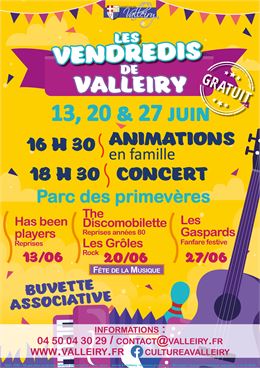 Les vendredis de Valleiry - © Composition : Mairie de Valleiry / Visuels : Freepik