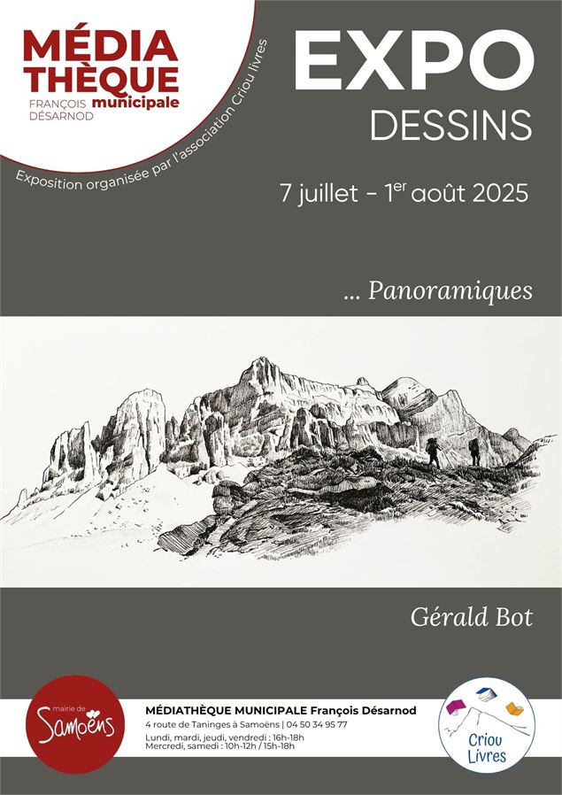 affiche expo août 2025 - Mairie de Samoëns
