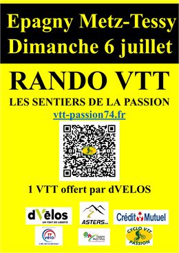 Randonnée vtt : "Les sentiers de la passion"_Epagny Metz-Tessy - Cyclo Vtt Passion 74