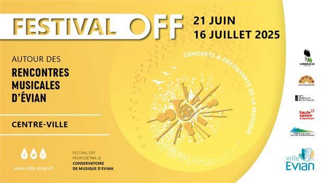 affiche du festival 2025 - Ville d'Evian
