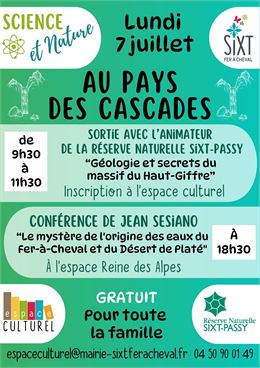 Conférence "Au pays des cascades"_Sixt-Fer-à-Cheval