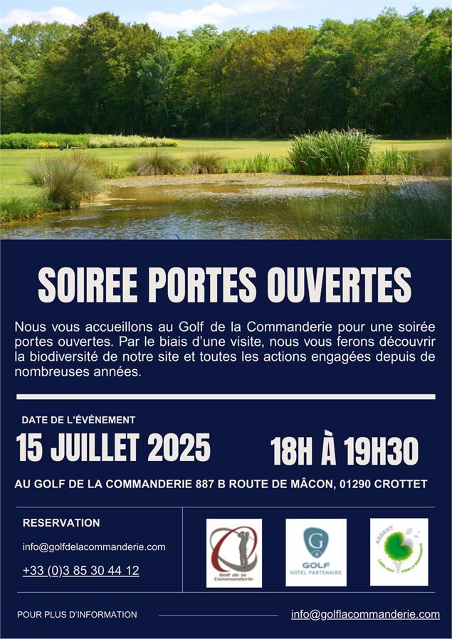 Soirée portes ouvertes Golf pour la Biodiversité - ANNULE - Golf de la Commanderie