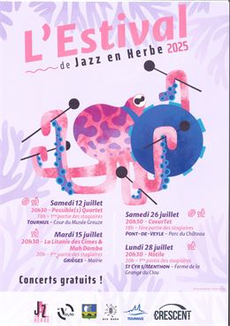 [ L'Estival de Jazz en herbe ] : Concert CoeurTet au parc du château_Pont-de-Veyle - Jazz en herbe