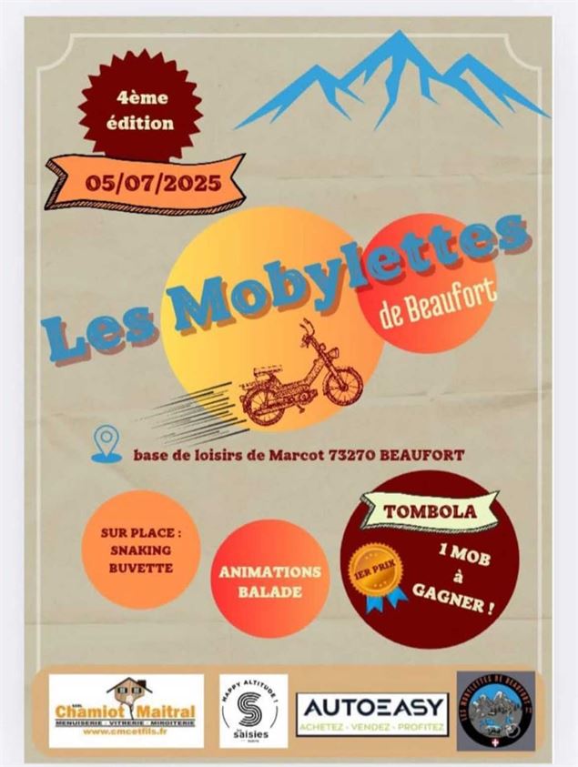 Rassemblement des mobylettes de Beaufort_Arêches-Beaufort - Gabriel Molliet