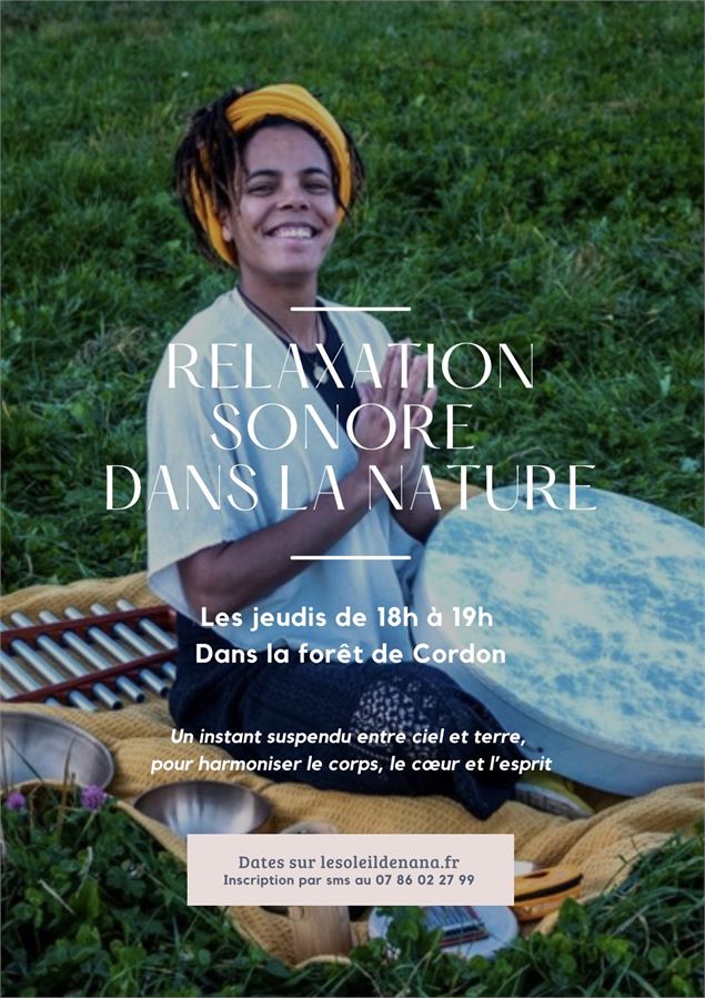 Affiche relaxation sonore - © Le soleil de Nana