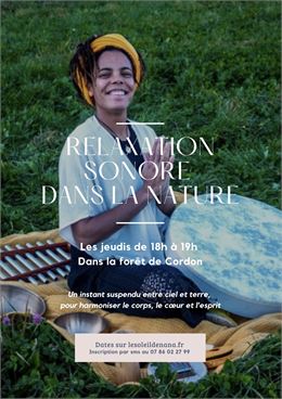 Affiche relaxation sonore - © Le soleil de Nana