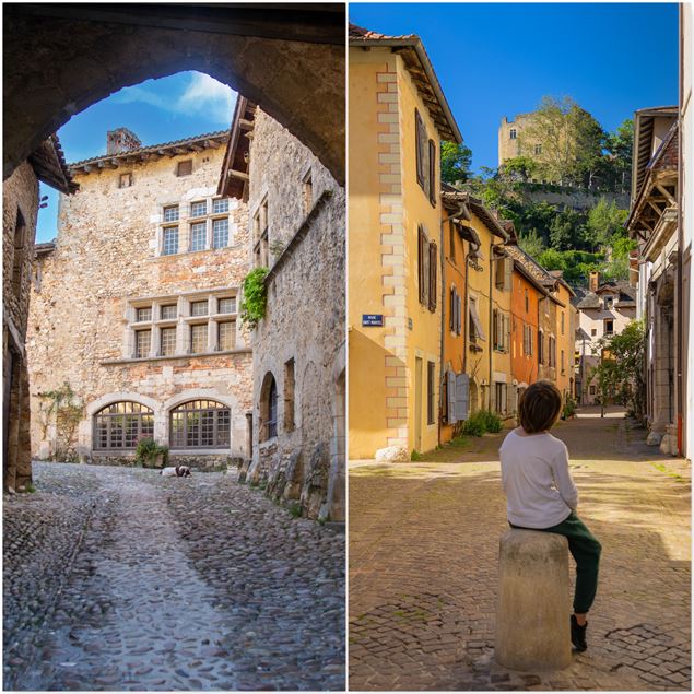 les visites combinées Pérouges et Crémieu - Marilou Perino (gauche) et Pierre Jayet (droite)