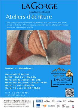 Ateliers d’écriture au Centre Culturel de la Gorge_Les Contamines-Montjoie