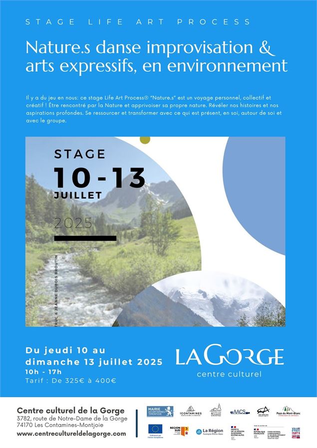 Stage Life Art Process® “Nature.s” Danse improvisation & arts expressifs, en environnement avec le C