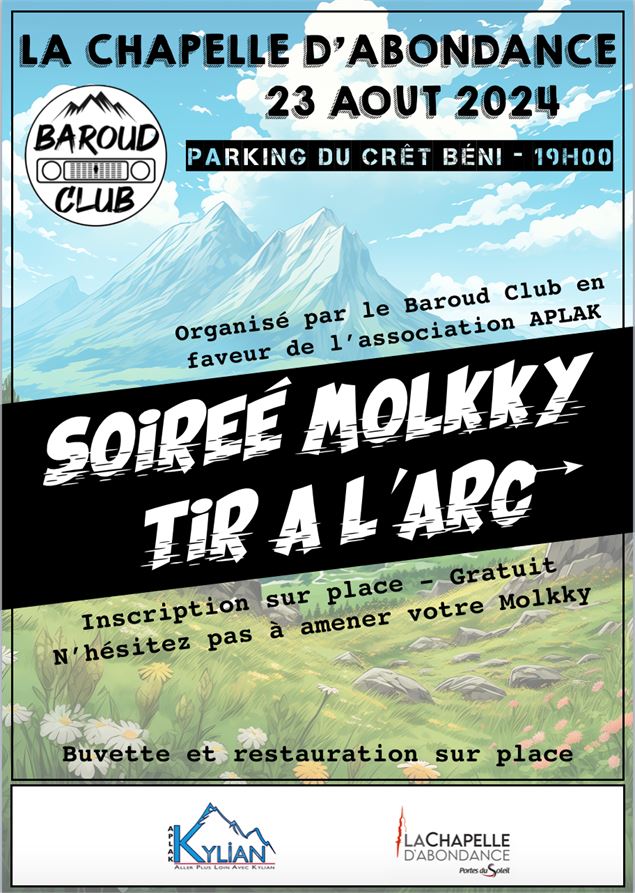 Affiche_En voiture Kylian - Tournoi de Molkky et tir à l'arc - Baroud Club