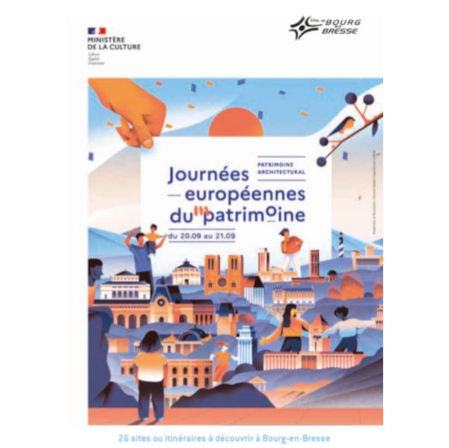 Affiche JEP Bourg-en-Bresse 2025 - ©Ministère de la Culture