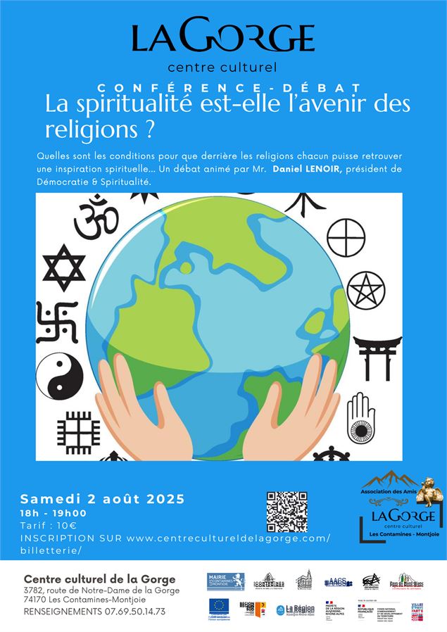 Conférence : La spiritualité est-elle l’avenir des religions? par Daniel Lenoir, au Centre Culturel 