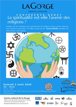 Conférence : La spiritualité est-elle l’avenir des religions? par Daniel Lenoir, au Centre Culturel 