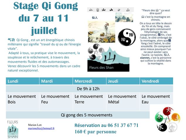 Affiche du stage - Marion Lett