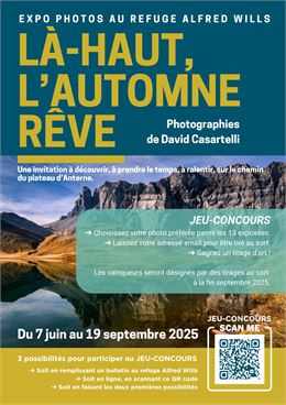 Expo photos au refuge Alfred Wills "Là-haut, l'automne rêve"_Sixt-Fer-à-Cheval