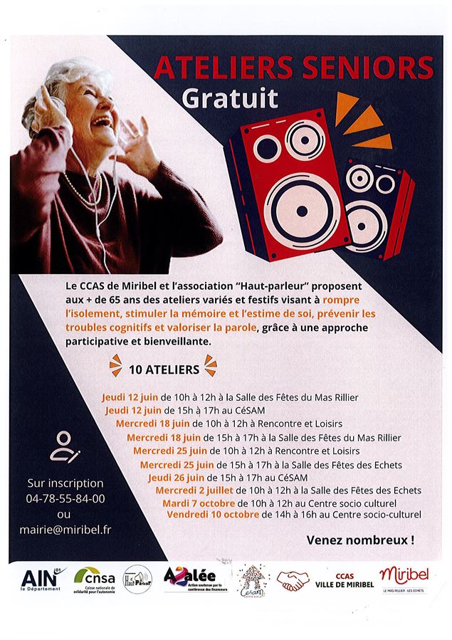 Ateliers Séniors - CCAS et 