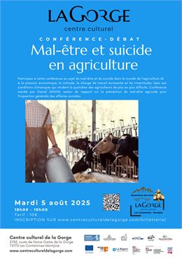 Conférence sur le mal être en agriculture par Daniel Lenoir au Centre Culturel de la Gorge_Les Conta