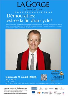 Conférence "Démocraties : est-ce la fin d'un cycle ?" par Christophe Barbier_Les Contamines-Montjoie