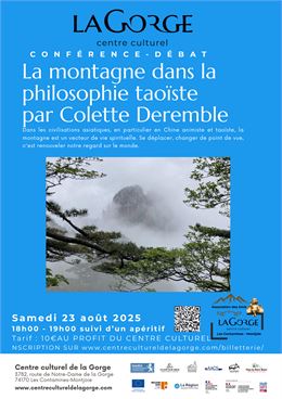 Conférence "La montagne vue par les taoïstes" au Centre Culturel de la Gorge_Les Contamines-Montjoie
