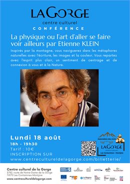 Conférence "La physique ou l'art d'aller se faire voir ailleurs" par Etienne Klein au Centre Culture