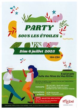 Party sous les Etoiles - Commune Miribel/ Comité des Fêtes/ Asso SSLE