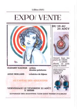 Expositions au Caveau des Augustins (dessins et bijoux)_Saint-Pierre-d'Albigny