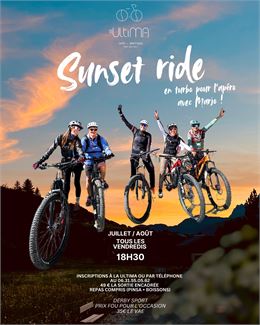 Sunset ride avec La Ultima_Praz-sur-Arly - La Ultima