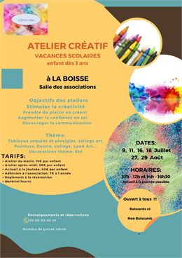 Ateliers créatifs_La Boisse