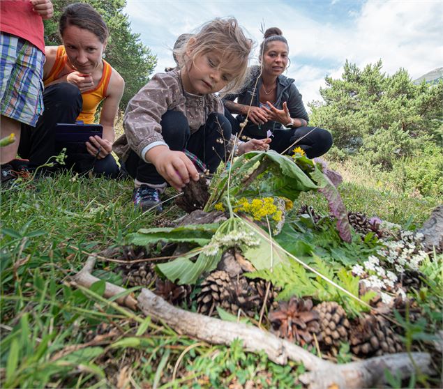 Enfants faisant du land art - D.Cuvelier - OTHMV
