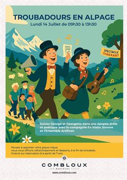 Troubadours en alpage_Combloux - Andréa Marville - office de tourisme de Combloux