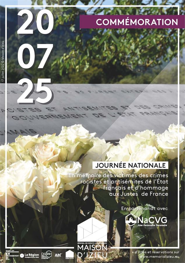 Journée Nationale – Commémoration publique à la Maison d'Izieu - Maison d'Izieu