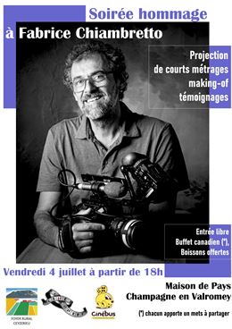 Soirée hommage à Fabrice Chiambretto : projection de courts métrages, making-of et témoignages_Champ