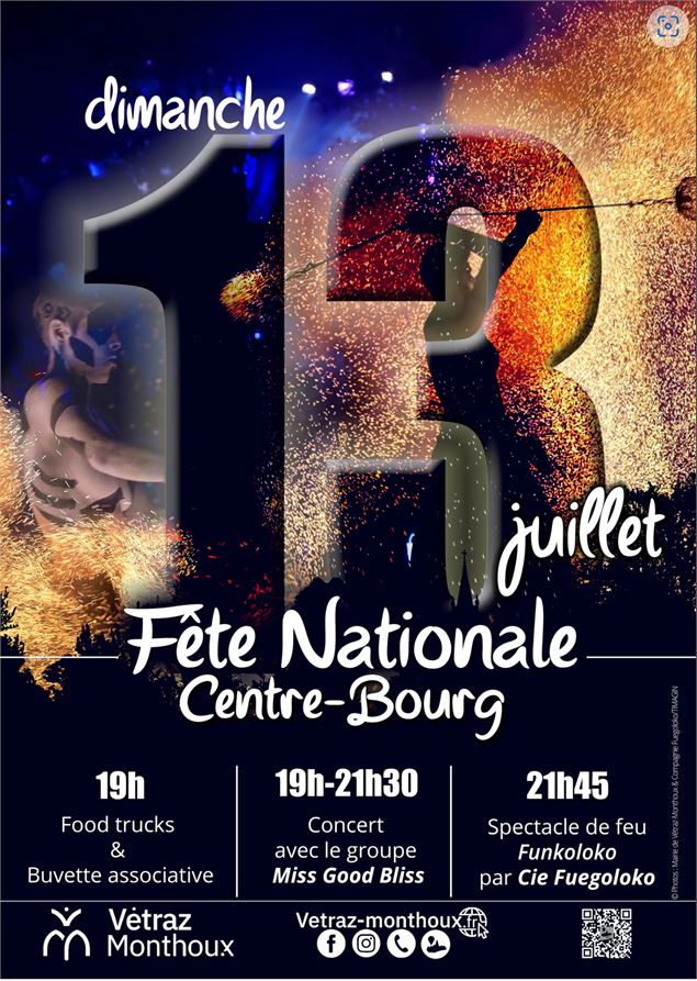 Affiche fête nationale 2025 - Mairie de Vetraz-Monthoux
