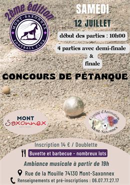 Concours de pétanque du club de foot_Mont-Saxonnex