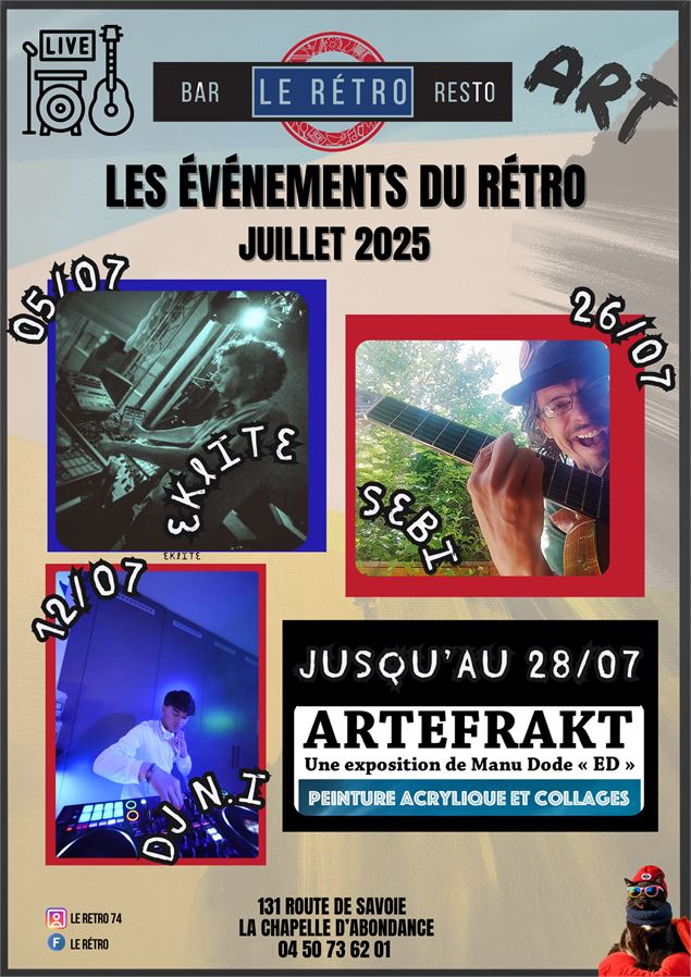 Les événements du Rétro - Juillet 2025 - Le Rétro