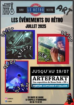 Les événements du Rétro - Juillet 2025 - Le Rétro