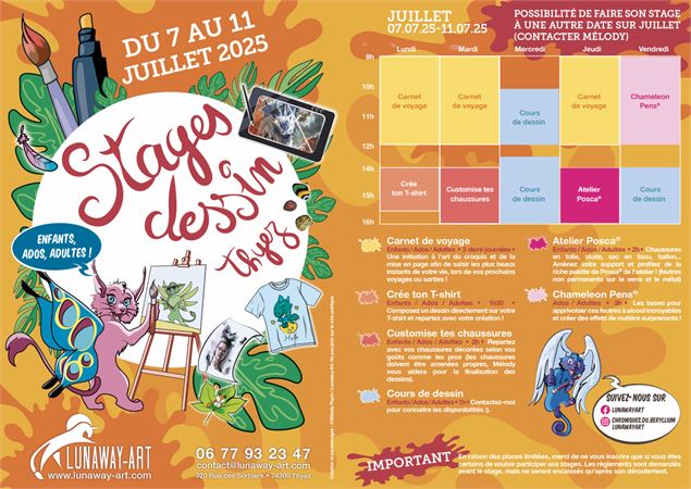 Stage de dessin - @Lunaway-Art/Mélody PEPIN