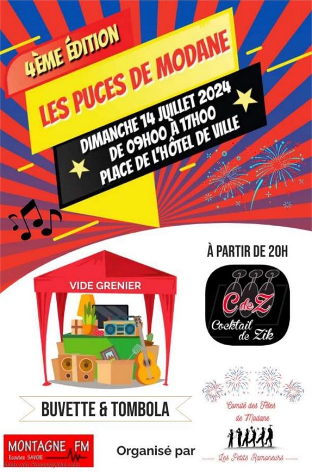 4e dedition les puces de Modane - Comité des fetes le petit ramoneur