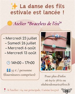 Visuel - Atelier Bracelets de l'été_Cuisiat - ©Ô Lubies de Marie