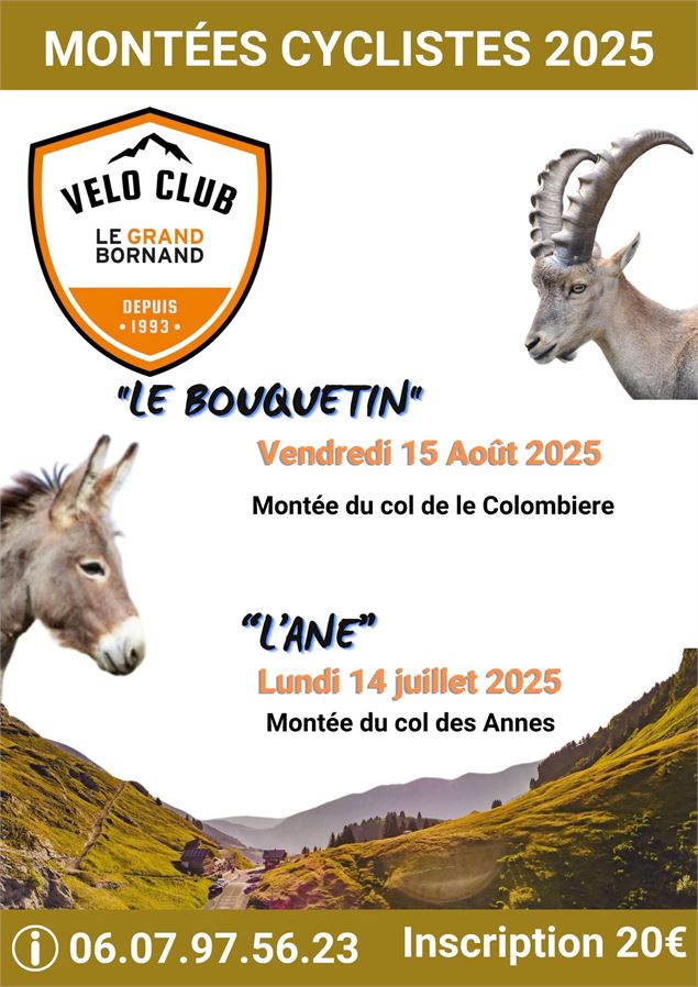 Affiche montée cycliste - Vélo Club