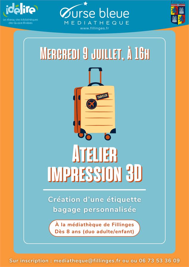 Atelier impression 3D_Fillinges - Service Communication