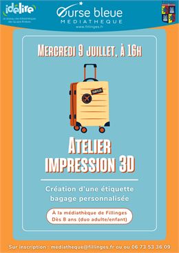 Atelier impression 3D_Fillinges - Service Communication