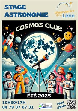Stage astronomie "A la découverte du système solaire" pour les 8 - 12 ans à l'Observatoire de la Lèb