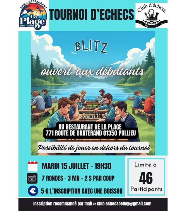 Tournoi d'échecs Blitz_Pollieu - Club Echecs de belley
