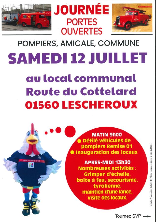 Affiche journée portes ouvertes_Lescheroux - ©Commune de Lescheroux